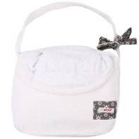 מגבת לתינוקות ולפעוטות צבע לבן